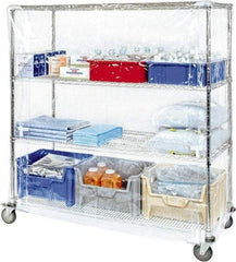 Quantum Storage - 24" Wide, 63" High, Open Shelving Accessory/Component - Vinyl, 48" Long, Use with Wire Shelving Units (WR Series) - Benchmark Tooling