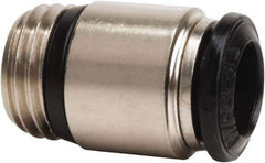 Value Collection - 8mm Outside Diam, 1/8 Universal, Nickel Plated Brass Push-to-Connect Tube Male Connector with Internal Hex - 250 Max psi, Tube to Universal Thread Connection, Buna O-Ring - Benchmark Tooling