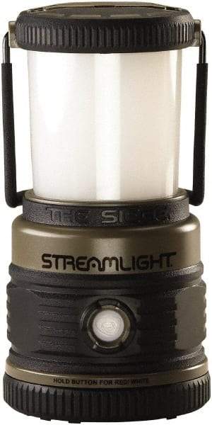 Streamlight - 4 White, 1 Red LED Bulb, Spotlight/Lantern Flashlight - Coyote Tan Plastic Body, 3 D Alkaline Batteries Included - Benchmark Tooling