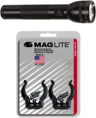 Mag-Lite - Krypton Bulb, Industrial/Tactical Flashlight - Black Aluminum Body, D Batteries - Benchmark Tooling
