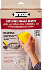 Hyde Tools - 3' Hose Length, Sanding Sponge - Use With Shop Vacs - Benchmark Tooling