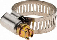 Value Collection - SAE Size 10, 9/16 to 1-1/16" Diam, Stainless Steel Worm Drive Clamp - 1/2" Wide - Benchmark Tooling