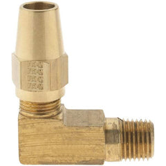 Eaton - 3/8" OD, Brass Male Elbow - Comp x MNPT Ends - Benchmark Tooling