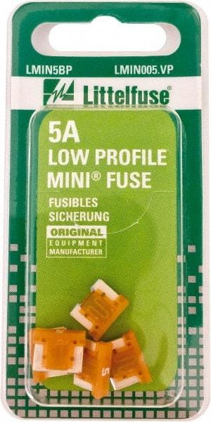 Littelfuse - 5 Amp, Automotive Fuse - 0.429" Long, Orange, Littlefuse LMIN005 - Benchmark Tooling