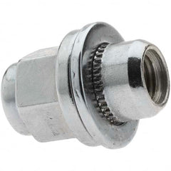Value Collection - M12-1.5 Chrome Finish Mag Wheel Nut - 21mm Hex, 37mm Overall Length - Benchmark Tooling