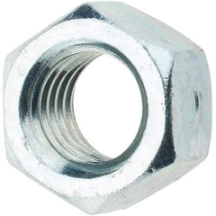 Value Collection - 5/8-11 UNC Grade 2 Two Way Lock Nut with Distorted Thread - 15/16" Width Across Flats, 35/64" High, Zinc-Plated Finish - Benchmark Tooling