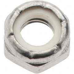 Value Collection - 5/16-18 UNC 18-8 Hex Lock Nut with Nylon Insert - 1/2" Width Across Flats, 1/4" High, Uncoated - Benchmark Tooling