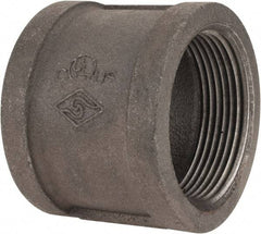 Value Collection - Size 2-1/2", Class 150, Malleable Iron Black Pipe Coupling (Right Hand) - 150 psi, Threaded End Connection - Benchmark Tooling