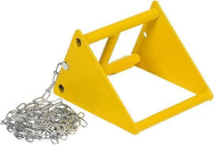 Vestil - 9-13/16" Wide x 8-1/4" High x 9-15/16" Deep, Steel Wheel Chock - Benchmark Tooling