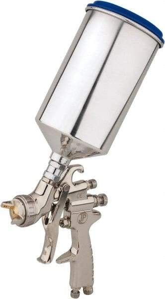 Value Collection - Gravity Feed Conventional Paint Spray Gun - 32 oz Capacity, 15 to 43 psi, 6.4 to 13.1 CFM - Benchmark Tooling