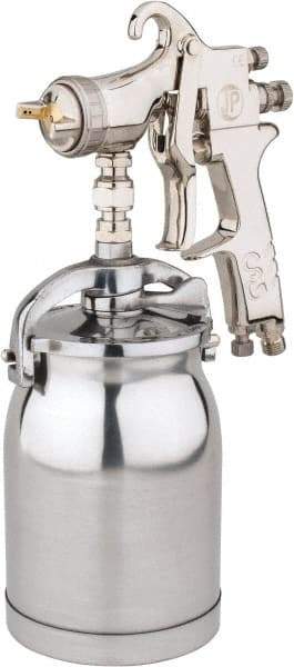 Value Collection - Pressure Feed Conventional Paint Spray Gun - 32 oz Capacity, 15 to 43 psi, 6.7 to 13.2 CFM - Benchmark Tooling