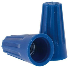 Ideal - 2, 22 to 3, 16 AWG, 300 Volt, Flame Retardant, Standard Twist on Wire Connector - Blue, 221°F - Benchmark Tooling