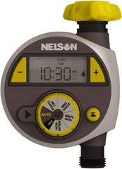 Nelson - Electronic Lawn Sprinkler Timer - 2 Watering Modes, 1 Outlet, 3/4-18 National Hose Thread - Benchmark Tooling