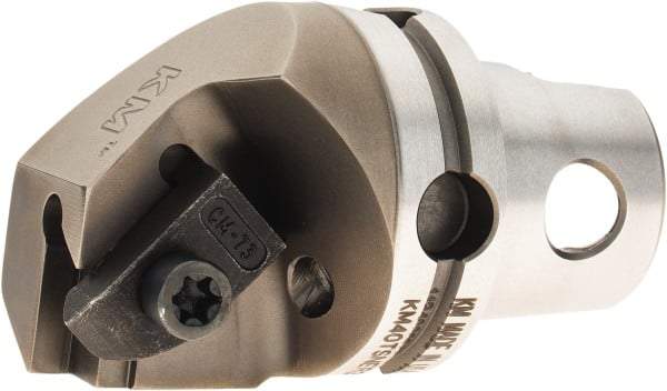 Kennametal - NG3L Insert, 40mm Head Length, Modular Grooving Cutting Unit Head - Right Hand Cut, System Size KM40, Through Coolant, Series Top Notch - Benchmark Tooling