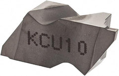 Kennametal - 2031NG K Grade KCU10, 0.79mm Cutting Width Carbide Grooving Insert - 1.27mm Max Depth of Cut, Left Hand, 0.09mm Corner Radius, AlTiN Finish - Benchmark Tooling