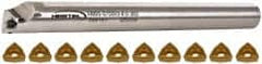 Hertel - 0.8" Min Bore Diam, Indexable Boring Bar - Through Coolant - Benchmark Tooling