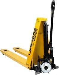 Lift-Rite - 3,000 Lb Capacity, 31-1/2" Lift Industrial Pallet Truck - 3-1/4" Min Lift Height, 48" Fork Length x 7" Fork Width, 27" Overall Width - Benchmark Tooling