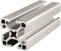 80/20 Inc. - 72 Inches Long x 1-1/2 Inches Wide x 1-1/2 Inches High, T Slotted Aluminum Extrusion - 0.877 Square Inches, Clear Anodized Finish - Benchmark Tooling