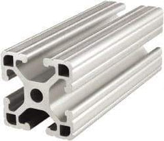 80/20 Inc. - 48 Inches Long x 1-1/2 Inches Wide x 1-1/2 Inches High, T Slotted Aluminum Extrusion - 0.8986 Square Inches, Clear Anodized Finish - Benchmark Tooling