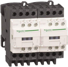 Schneider Electric - 4 Pole, 120 Coil VAC at 50/60 Hz, 20 Amp at 440 VAC, Reversible IEC Contactor - Bureau Veritas, CCC, CSA, CSA C22.2 No. 14, DNV, EN/IEC 60947-4-1, EN/IEC 60947-5-1, GL, GOST, LROS, RINA, RoHS Compliant, UL 508, UL Listed - Benchmark Tooling
