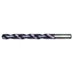 #12 RHS / RHC HSS-CO 8% (M42) 135 Degree Split Point Heavy Duty Cobalt Drill - TiAlN - Benchmark Tooling