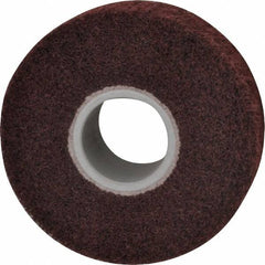 3M - 6" Diam Aluminum Oxide Finishing Flap Wheel - 2" Hole, 2" Wide, Density 5, Nonwoven, Medium Grade, 3,400 Max RPM - Benchmark Tooling