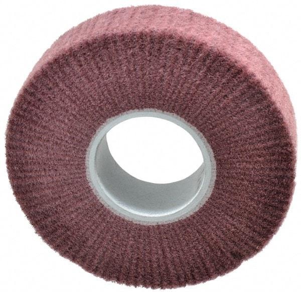 3M - 8" Diam Aluminum Oxide Finishing Flap Wheel - 3" Hole, 2" Wide, Density 3, Nonwoven, Fine Grade, 3,200 Max RPM - Benchmark Tooling