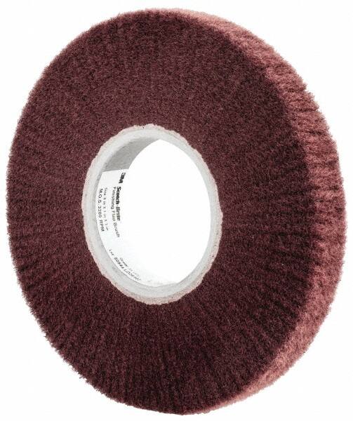 3M - 8" Diam Aluminum Oxide Finishing Flap Wheel - 3" Hole, 1" Wide, Density 3, Nonwoven, Very Fine Grade, 3,200 Max RPM - Benchmark Tooling