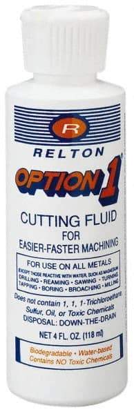 Relton - Option1, 5 Gal Pail Cutting Fluid - Water Soluble, For Cleaning, Machining - Benchmark Tooling