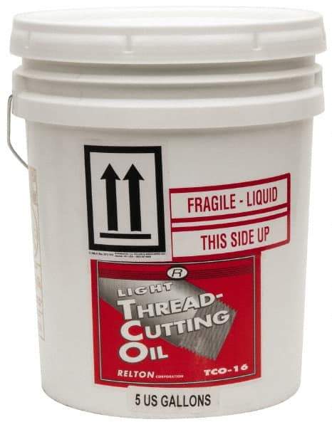 Relton - TCO-16, 5 Gal Pail Tapping Fluid - Straight Oil, For Thread Smoothing - Benchmark Tooling