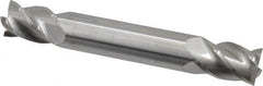 Accupro - 10mm, 14mm LOC, 10mm Shank Diam, 2-3/4" OAL, 4 Flute, Solid Carbide Square End Mill - Double End, Uncoated, Spiral Flute, 40° Helix, Centercutting, Right Hand Cut, Right Hand Flute - Benchmark Tooling