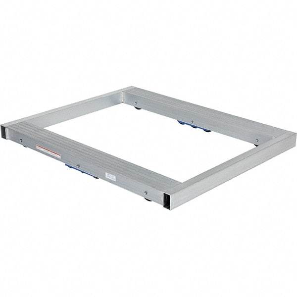 Vestil - 8,000 Lb Capacity Aluminum Pallet Dolly - 48" Long x 40" Wide x 4-1/4" High, 3" Wheels - Benchmark Tooling