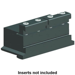Kennametal - Tool Block Style A2TEN, 52mm Blade Height, 135mm OAL, 80mm OAH, Indexable Cutoff Blade Tool Block - 50mm Shank Height, 38mm Shank Width, Reversible, Series A2 Cut-Off - Benchmark Tooling