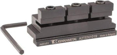 Kennametal - Tool Block Style A2TEN, 19mm Blade Height, 75mm OAL, 30mm OAH, Indexable Cutoff Blade Tool Block - 5/8" Shank Height, 5/8" Shank Width, Reversible, Series A2 Cut-Off - Benchmark Tooling
