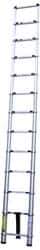 Vestil - 10-1/2' High, Type II Rating, Aluminum Telescopic Ladder - 225 Lb Capacity, 7-1/2' Working Length - Benchmark Tooling