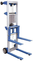 Vestil - 500 Lb Capacity, 47" Lift Height, Standard Base Manually Operated Lift - Benchmark Tooling