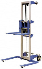 Vestil - 350 Lb Capacity, 118" Lift Height, Straddle Base Manually Operated Lift - Benchmark Tooling