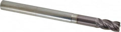 SGS - 1/2", 4 Flute, Single End, Solid Carbide, 0.03" Corner Radius End Mill - 6" OAL, Right Hand Flute, 1" LOC, Right Hand Cut, 2-1/4" Extended Reach - Benchmark Tooling