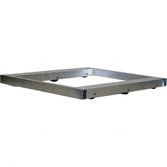 Vestil - 6,000 Lb Capacity Aluminum Pallet Dolly - 42" Long x 42" Wide x 4-1/4" High, 3" Wheels - Benchmark Tooling