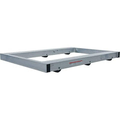 Vestil - 4,000 Lb Capacity Aluminum Pallet Dolly - 48" Long x 36" Wide x 4-1/4" High, 3" Wheels - Benchmark Tooling