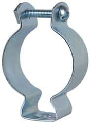 Cooper B-Line - Steel Rigid/EMT Conduit Hanger with Bolt - 4" EMT, 4" Rigid, 5/16" Rod, Zinc Plated Finish - Benchmark Tooling