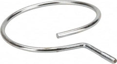 Cooper B-Line - 4" Pipe, 1/4-20" Rod, Steel Threaded Bridle Rings - Silver, Zinc Plated, 50 Lb Capacity - Benchmark Tooling