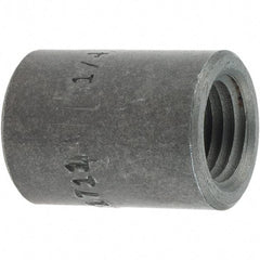 Made in USA - Size 1/4", Class 3,000, Forged Carbon Steel Black Pipe End Cap - 3,000 psi, Threaded End Connection - Benchmark Tooling