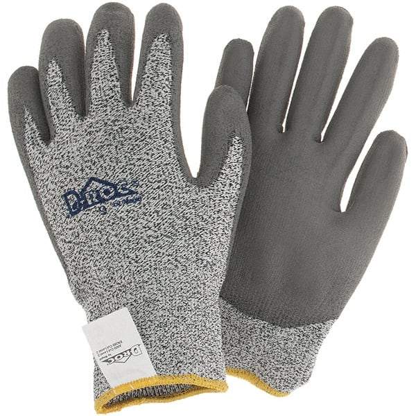Value Collection - Size L, ANSI Cut Lvl A2, Puncture Lvl 3, Abrasion Lvl 6, Cut & Puncture Resistant Gloves - Palm Coated, Salt & Pepper - Benchmark Tooling