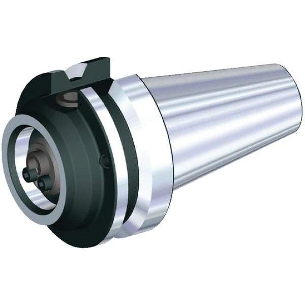 Kennametal - KM50 System Size, BT50 Taper, Modular Tool Holding System Adapter - 120mm Projection, 2-3/4" Body Diam, 221.8mm OAL, Through Coolant - Exact Industrial Supply