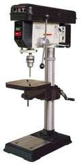 Jet - 15" Swing, Step Pulley Drill Press - 16 Speed, 3/4 hp, Single Phase - Benchmark Tooling