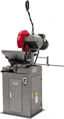 Jet - 2 Cutting Speeds, 14" Blade Diam, Cold Saw - 44 & 88 RPM Blade Speed, Floor Machine, 3 Phase, Compatible with Ferrous Material - Benchmark Tooling