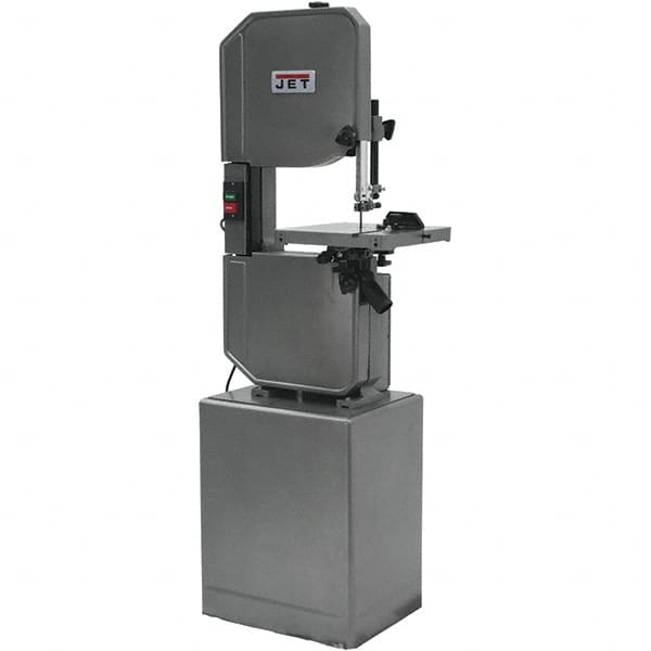 Jet - 13-1/2 Inch Throat Capacity, Step Pulley Vertical Bandsaw - 3300 (Wood), 39, 57, 78, 107, 142, 196, 278 (Metal) SFPM, 1 HP, Single Phase - Benchmark Tooling