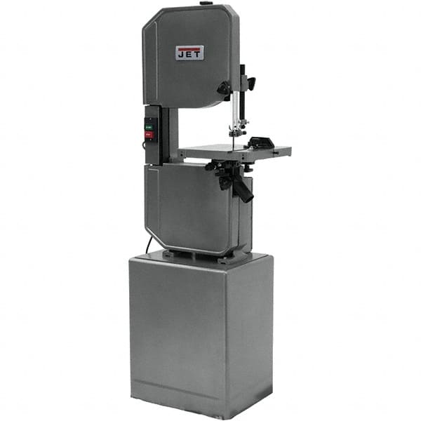 Jet - 13-1/2 Inch Throat Capacity, Variable Speed Pulley Vertical Bandsaw - 2600 (Wood), 90 to 340 (Metal) SFPM, 1 HP, Single Phase - Benchmark Tooling