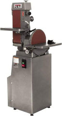 Jet - 48 Inch Long x 6 Inch Wide Belt, 12 Inch Diameter, Vertical Combination Sanding Machine - 2,850 Ft./min Belt Speed, 1-1/2 HP, Single Phase - Benchmark Tooling